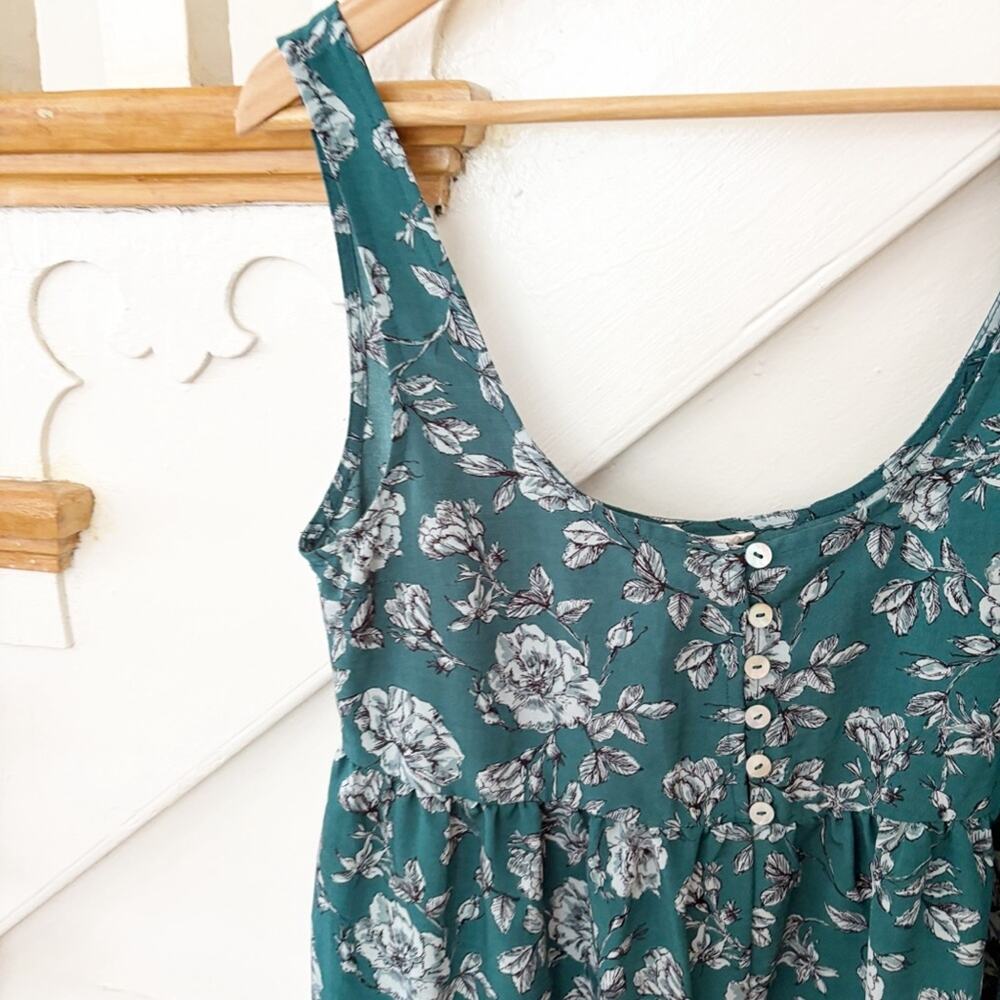 Urban Outfitters Cindy Floral Ruffle Tiered Romper Sleeveless Boho Size S Small - Picture 3 of 7